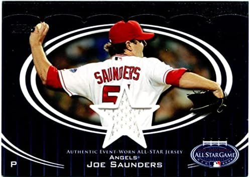 Joe Saunders Topps Eredeti Játék Kopott All Star Game Jersey Kártya - MLB Meccset Használt Mezek