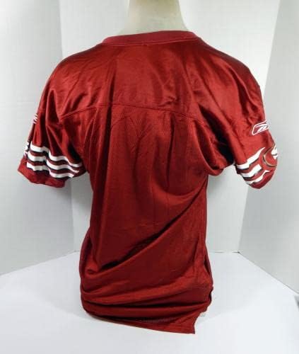 2005-ben a San Francisco 49ers Üres Játék Kiadott Piros Mez 44 DP34689 - Aláíratlan NFL Játék Használt Mezek