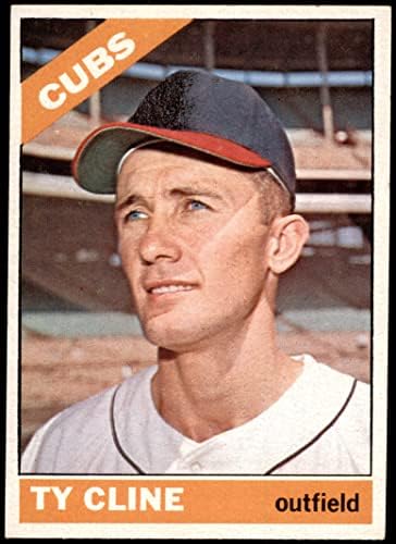 1966 Topps 306 Ty Cline Chicago Cubs (Baseball Kártya) EX/MT Cubs