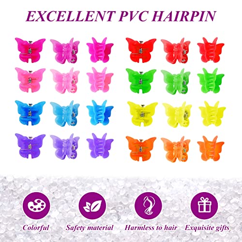 100 Csomag Pillangó Haj Klipek, a Lányok Gyönyörű Mini Pillangó Haj Klipek Haj Kiegészítők Lányok, Nők, Véletlenszerű,