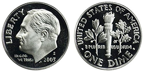 2003 S Roosevelt-Bizonyíték Ezüst Érmét 10c DCAM MINKET Menta