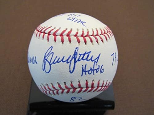 Bruce Sutter Chicago Cubs Stl Kártyák Bátrabbak Hof Stat Aláírt Auto Oml Baseball Szövetség - Dedikált Baseball