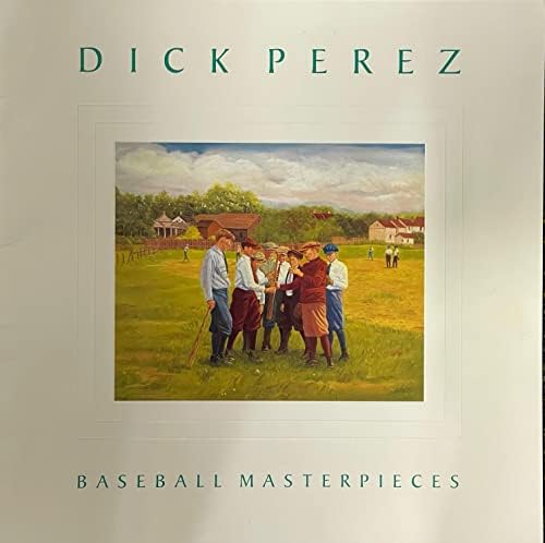 Dick Perez Aláírt Baseball Remekművek Füzet 1990 HOF Múzeum Bianco Galéria (Beckett) - Dedikált Baseball