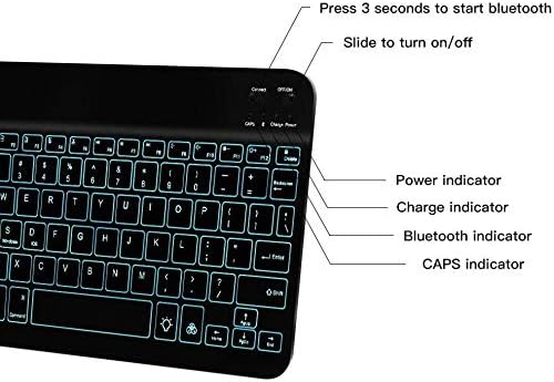 BoxWave Billentyűzet Kompatibilis Motorola Moto G53 - SlimKeys Bluetooth Billentyűzet - Háttérvilágítással rendelkező,