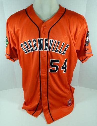 2017 Greeneville Astros 54 Játékban Használt Narancssárga Mez DP08075 - Játék Használt MLB Mezek