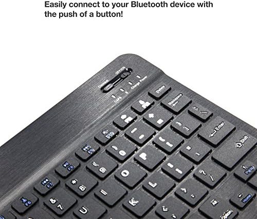 BoxWave Billentyűzet Kompatibilis becsülettel Nézet 10 (Billentyűzet BoxWave) - SlimKeys Bluetooth Billentyűzet, Hordozható