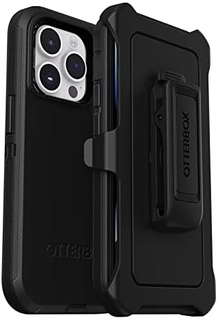 OtterBox iPhone 14 Pro (CSAK) Defender Sorozat Esetében - FEKETE , masszív & tartós, a kikötő védelmére, magában foglalja
