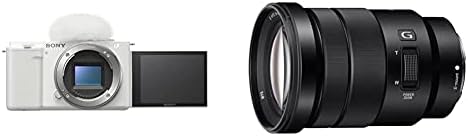 Sony Alpha ZV-E10 - APS-C Cserélhető Objektív tükör nélküli Vlog Kamera - Fehér + Sony SELP18105G E PZ 18-105mm F4 G