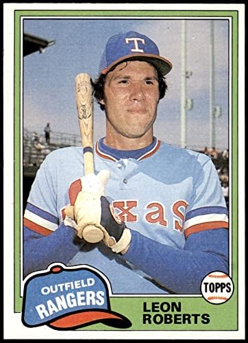 1981 Topps 825 T Leon Roberts Texas Rangers (Baseball Kártya) NM Rangers