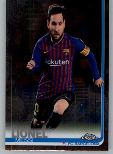 2018-19 2019 Topps Chrome UEFA Champions League 1 Lionel Messi, az FC Barcelona Foci Trading Card