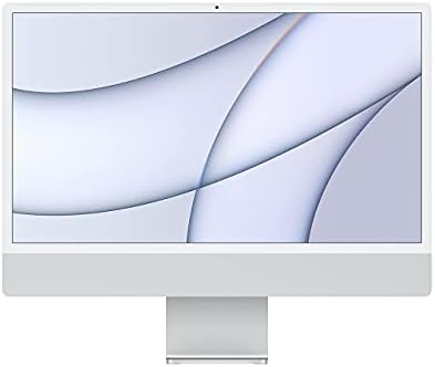 Közép 2021 Apple iMac Apple M1 Chip (24 hüvelyk, 8 GB RAM, 256 gb-os), Ezüst (Felújított)