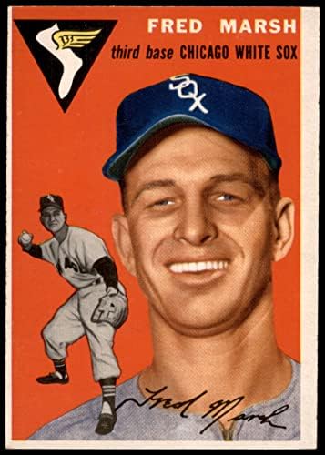1954 Topps 218 Fred Marsh Chicago White Sox (Baseball Kártya) EX White Sox
