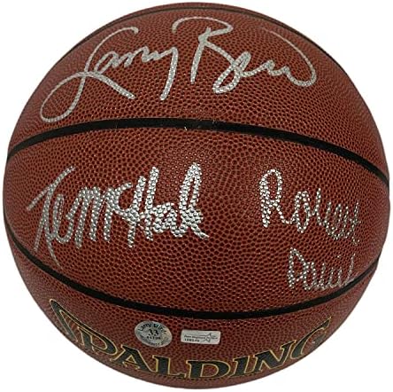 Larry Bird Kevin McHale Robert Parish Három Nagy Hármas Autogramot Kosárlabda - Dedikált Kosárlabda