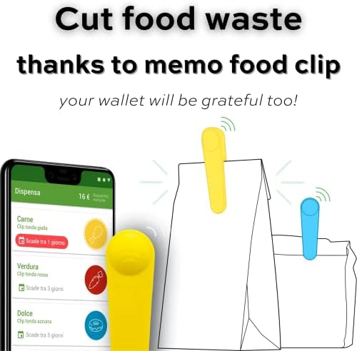 H24Invent Memo élelmiszer-készlet - Fagyasztó Táska Klip, Élelmiszer Tároló NFC Technológia ALKALMAZÁS Élelmiszer-Lejárati