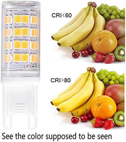 Arllardeen G9 LED Csillár Izzó Izzók Bi-Pin Bázis 40w helyett Halogén Izzó ,6 Csomag (G9 6000K Nappal)
