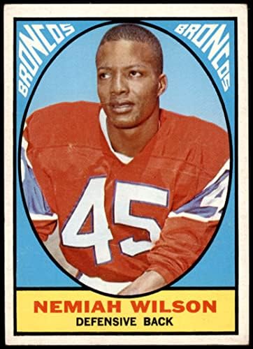 1967 Topps 30 Nemiah Wilson Denver Broncos (Foci Kártya) EX+ Broncos Grambling