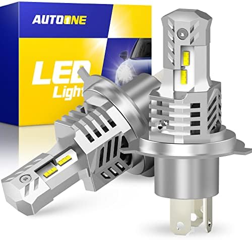 AUTOONE H4 LED Fényszóró Izzók, 12000LM 300% - kal Fényesebb 9003 HB2 LED Izzó, Vezeték nélküli Hi/Lo Dual Beam LED