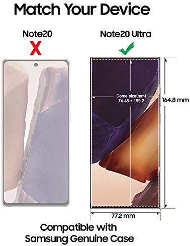 BÚRA ÜVEG Galaxy Note 20 Ultra Screen Protector Teljes 3D-s Ívelt Szélén Edzett Üveg Pajzs [Folyékony Diszperziós Tech]