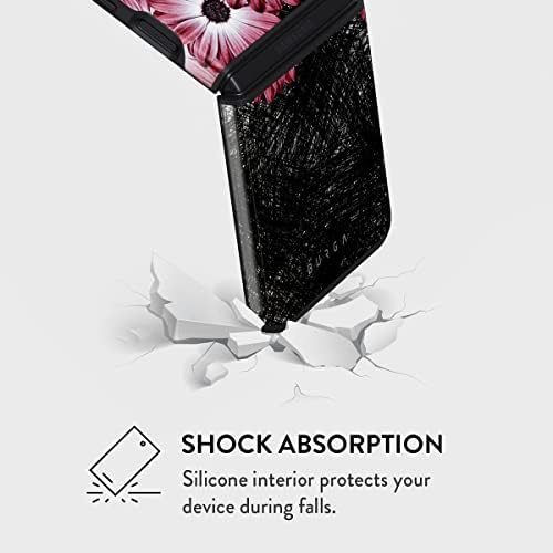 BURGA Telefon Esetében Kompatibilis a Samsung Galaxy Z Flip 3 - Hibrid 2 Rétegű, Kemény Héj + Szilikon Védő tok -Rózsaszín