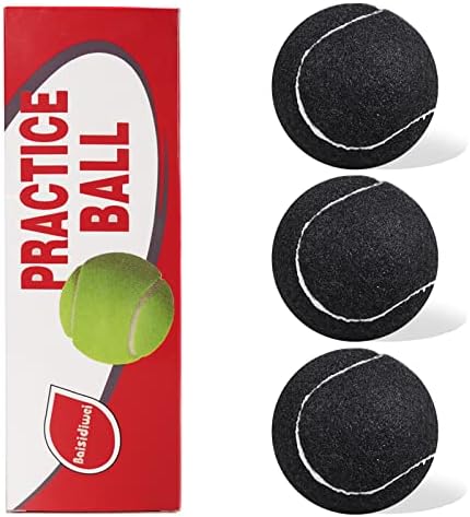 Baisidiwei Fekete Tenisz Labdák 3 Csomag Speciális Képzés Tenisz Labdák Gyakorlat Labdák, kis Kutya, Labdák, Jó a Kezdő