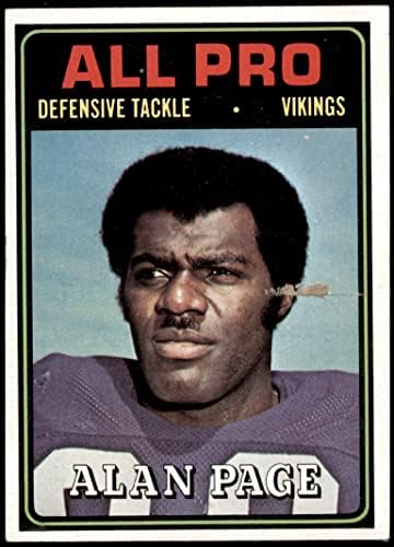1974 Topps 134 All-Pro Alan Oldal Minnesota Vikings (Foci Kártya) JÓ Vikingek Notre Dame