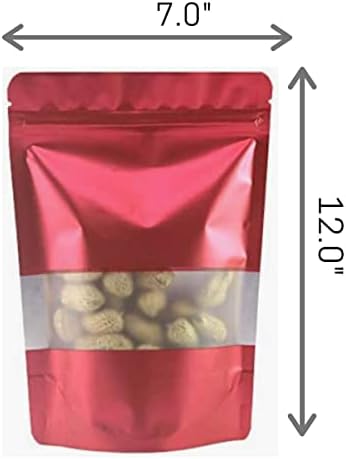 Mylar Táskák Élelmiszer Tárolására 50pcs ( 7 x 12 ) Resealable Alumínium Fólia Csomag Táskák Szag Bizonyíték a Cookie-k