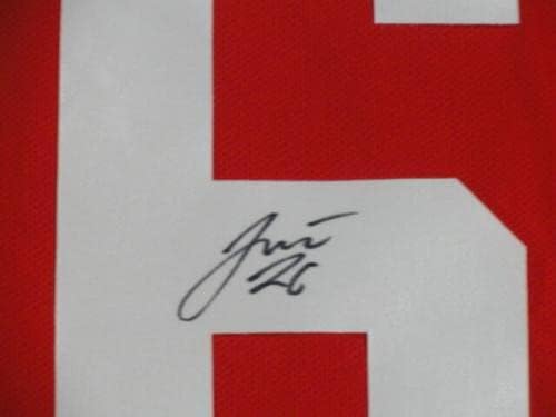 Tomas Jurco Aláírt Reebok Premier Detroit Red Wings Haza Jersey Engedélyezett - Dedikált NHL-Mezek