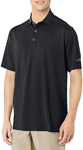 Callaway Férfi Szilárd Micro Hex Teljesítmény Golf Polo Shirt UPF 50 Védelem (Méret, Kis-3x Nagy & Magas)