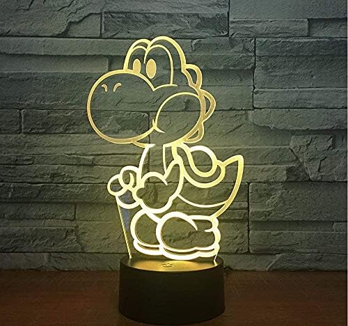Lifme Yoshi 3D Led USB Lámpa Rajzfilm Játék Ábra Super Mario Akril-Újdonság a Karácsonyi Világítás Ajándék RGB Érintőképernyős