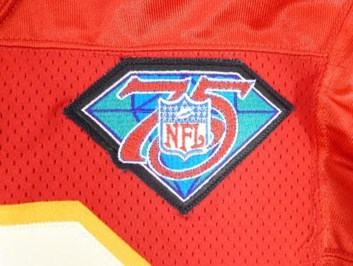Kansas City Chiefs 12 Játék Kiadott Piros Mez NFL 75 Javítás 40 DP33047 - Aláíratlan NFL Játék Használt Mezek