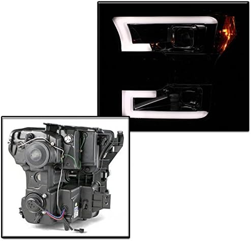 ZMAUTOPARTS DRL LED Füst Vetítő Fényszórók, Fényszóró w/6.25 Fehér LED DRL Kompatibilis 2015-2017 Ford F-150