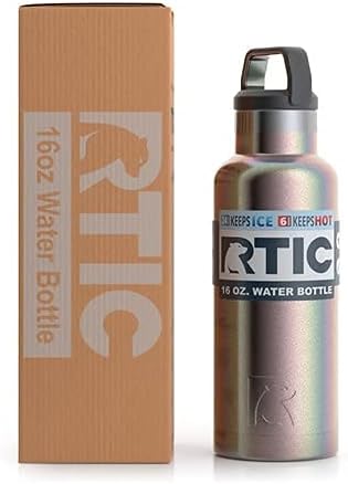 RTIC 16 oz Vákuum Szigetelt Víz, Üveg, Fém, Rozsdamentes Acél duplafalú Szigetelés, BPA Mentes Újrafelhasználható, szivárgásmentes