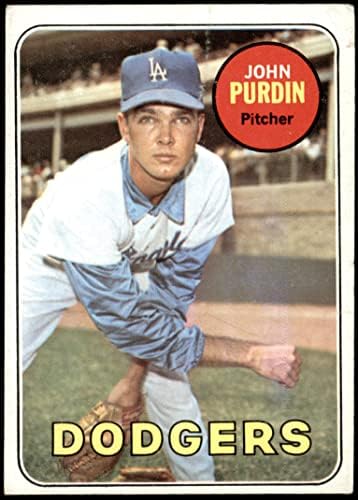 1969 Topps 161 John Purdin Los Angeles Dodgers (Baseball Kártya) JÓ Dodgers
