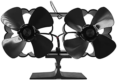 LYNLYN Fekete Kandalló Ventilátor 8 Hő Működő Kályha Rajongó Napló Fa Író Környezetbarát Csendes Ventilátor Haza Hatékony