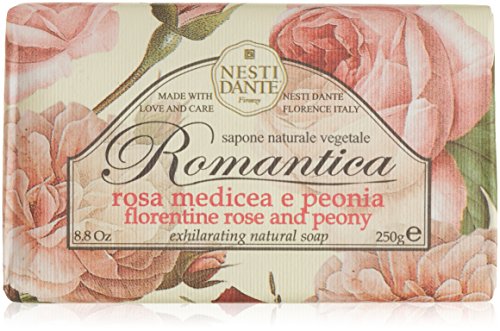 Nesti Dante Romantica Üdítő Természetes Szappan - Firenzei Rose & Bazsarózsa 250g/8.8 oz