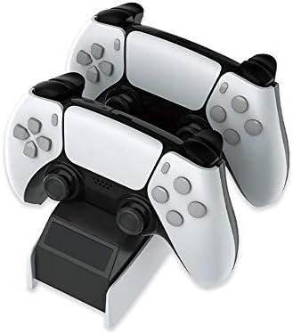 PS5 Vezérlő, Töltő,Dual Controller Dokkoló Állomás, USB C Típusú Felelős Kábel,USB-Gyors Töltés Dock for Playstation