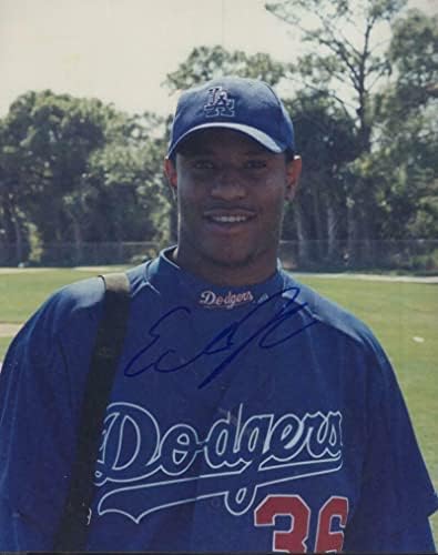 Edwin Jackson Los Angeles Dodgers Aláírt Dedikált 8x10 Fotó W/Coa - Dedikált MLB Fotók