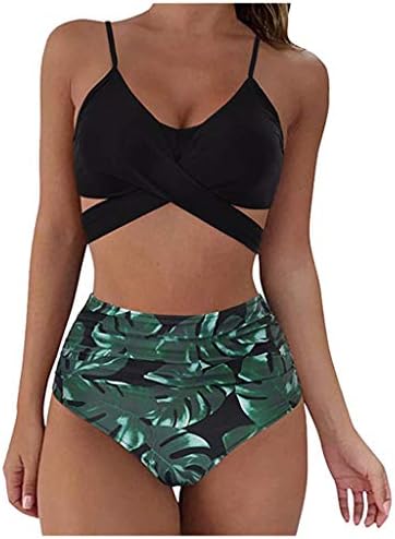 Koippimel Tankini Fürdőruha A Nők Nadrág Virágmintás Kétrészes Fürdőruhát Úszni Tartály Tetején Flowy 2 Bikini Plus