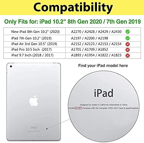ProCase iPad 10.2 Esetben 2020 iPad 8 Generációs Eset / 2019 iPad 7. Generációs Esetben a Csomag Masszív, nagy teherbírású