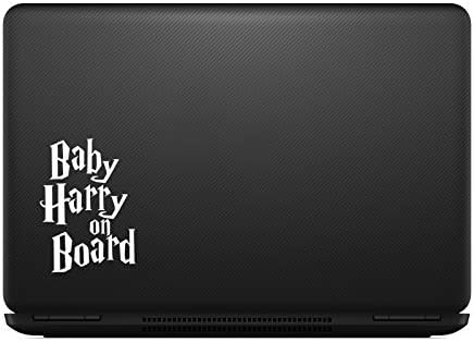 Baba Harry On Board Matrica, Matrica Notebook Autós Laptop 5.5 (Fehér)