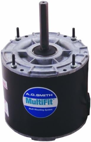 AO Smith 9723 Multi-HP, 5.0-Hüvelykes Keret Átmérő, 1/4-HP, 1075-RPM, 208-230 V-os, 2-Amp, golyóscsapágyas Motor
