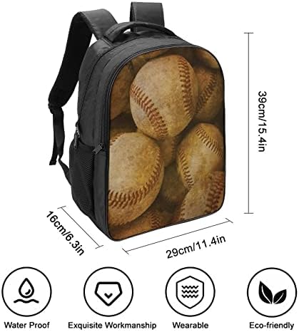 Klasszikus Baseball Utazási Hátizsák Esztétikai Bookbag Nehéz Daypacks Váll Táskám a Férfiak Iskolai Nők 16 Cm