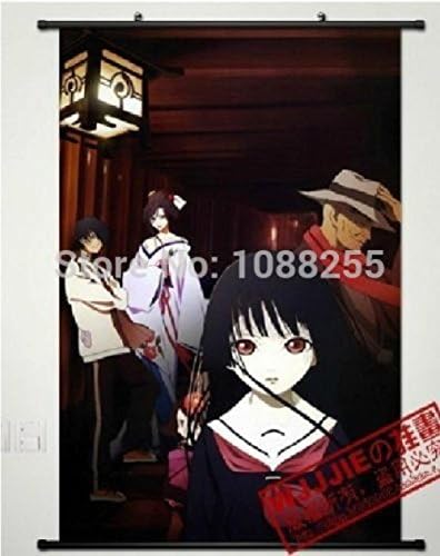 Rajzfilm világ lakberendezés Japán Anime Fali poszter Lapozzunk a Pokol Lány Jigoku Shoujo Ai Enma