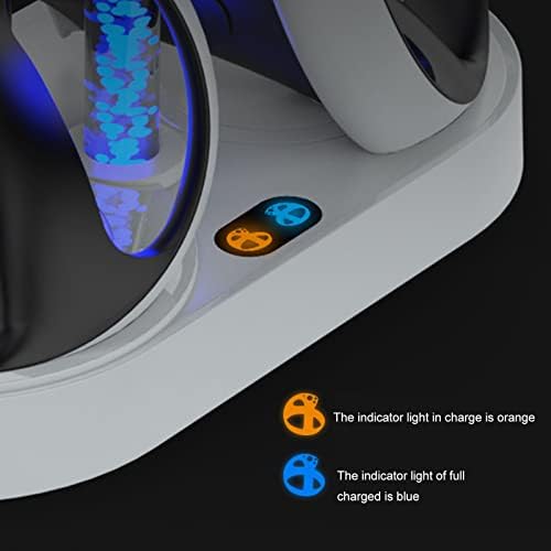 Cryfokt Controller Töltő Dokkoló, Gyors Töltés USB-Töltő Állomás RGB Lámpa a Töltés Dokkolóállomás-Vezérlő, Töltő VR